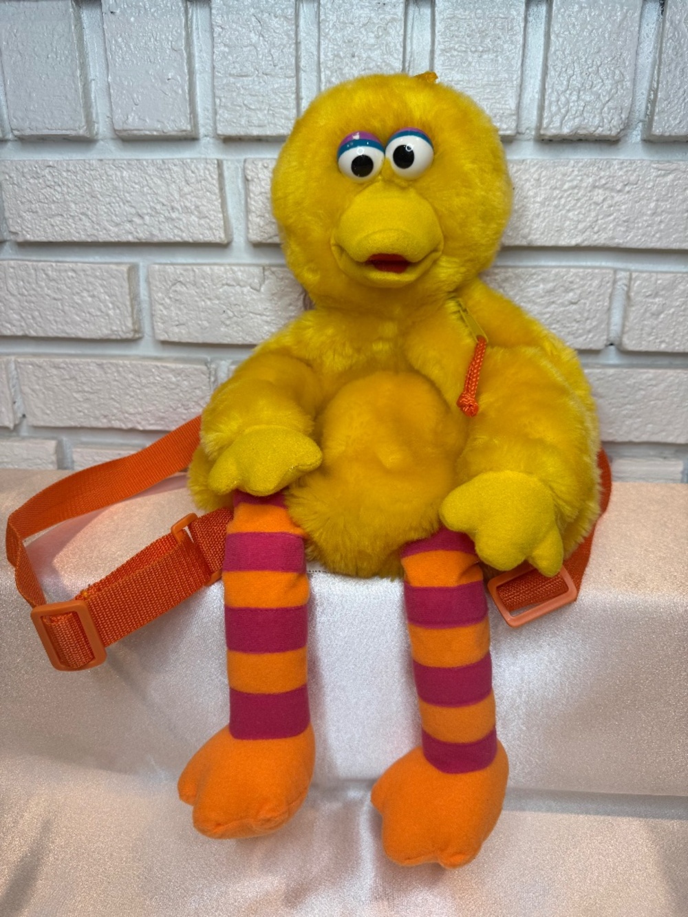 Vintage Sesame Street Big Bird Plush Backpack